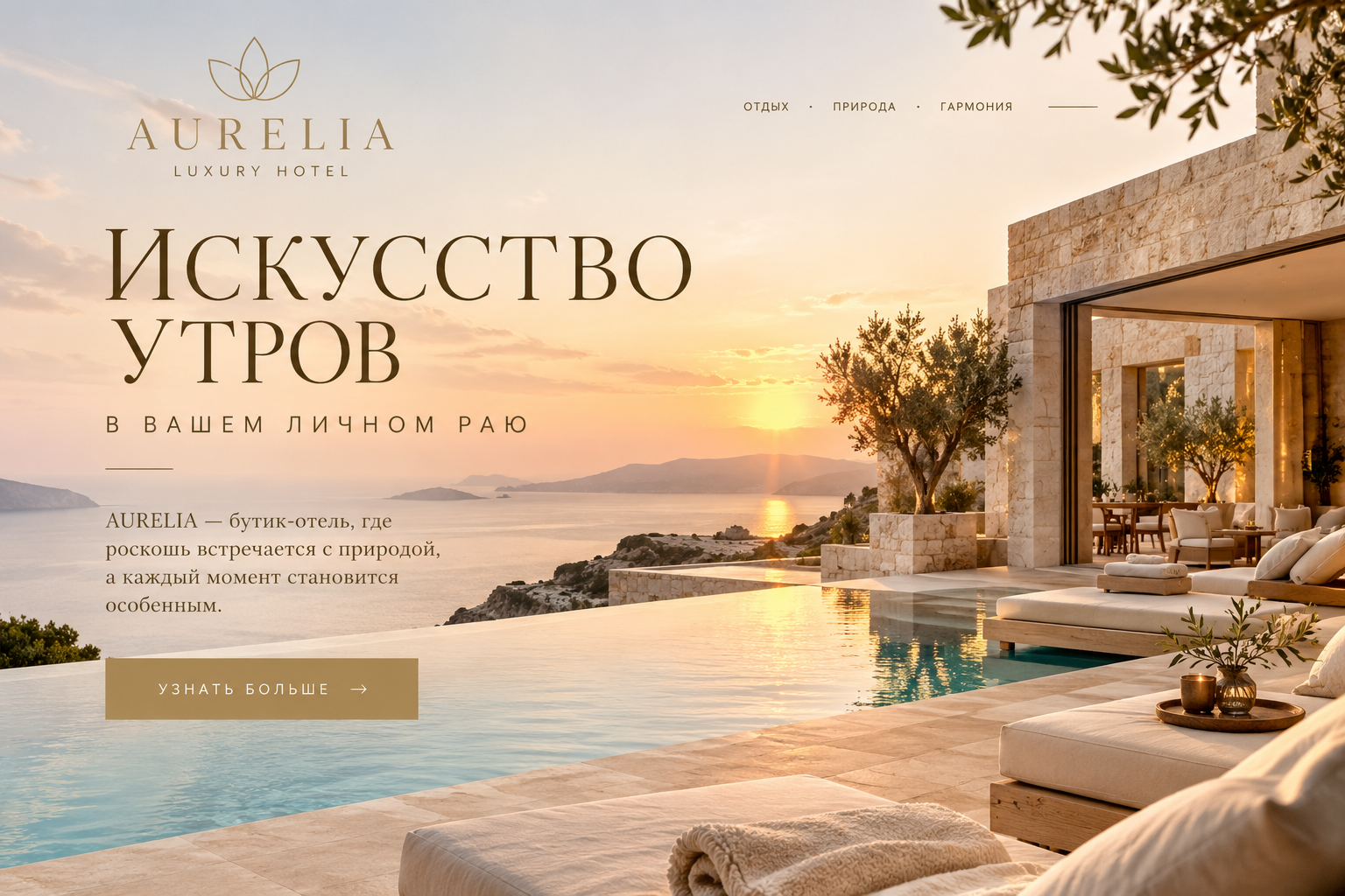 Лендинг Отель Аврора